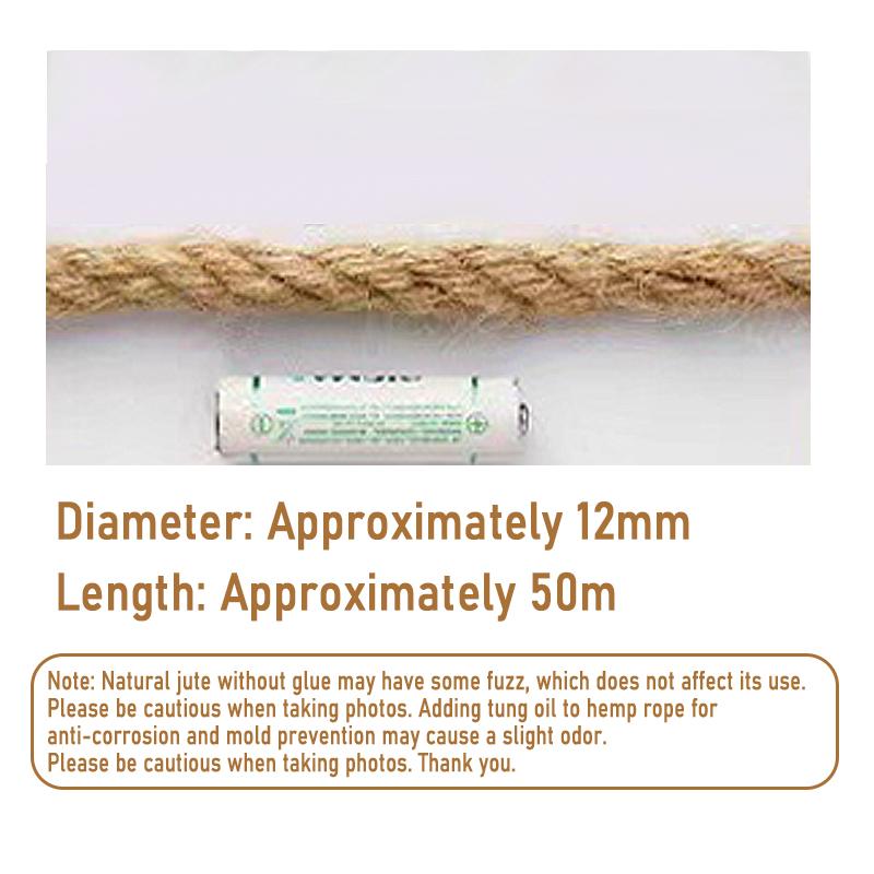 Natural Jute Twine Long Twine String Gift Wrapping Cord for Crafts Packaging Gardening Cat Scratching Climbing Post Decorations