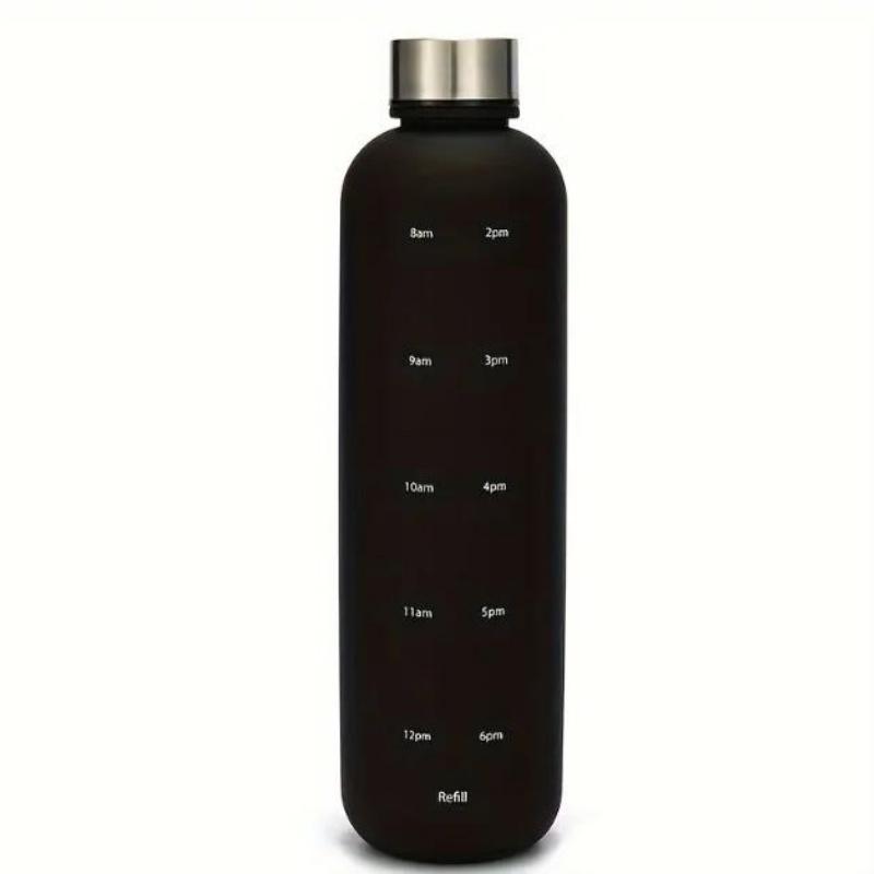 Sport-Wasserflasche mit Farbverlauf und Messskala, Auslaufsicher, Tragbar, Schmaler Hals, Verschließbar, BPA-freies PC-Material - Für Fitness