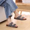 Fashion Litfun Summer New Women's Slippers With Adjustable Buckle Outdoor Slides Concise Cork Insole Women's Sandals With Arch Support