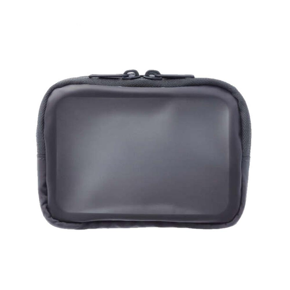 Transparent Travel Tech Pouch 1/2/3 Compartment Transparent Makeup Bag Cosmetic Storage 15x11cm серый