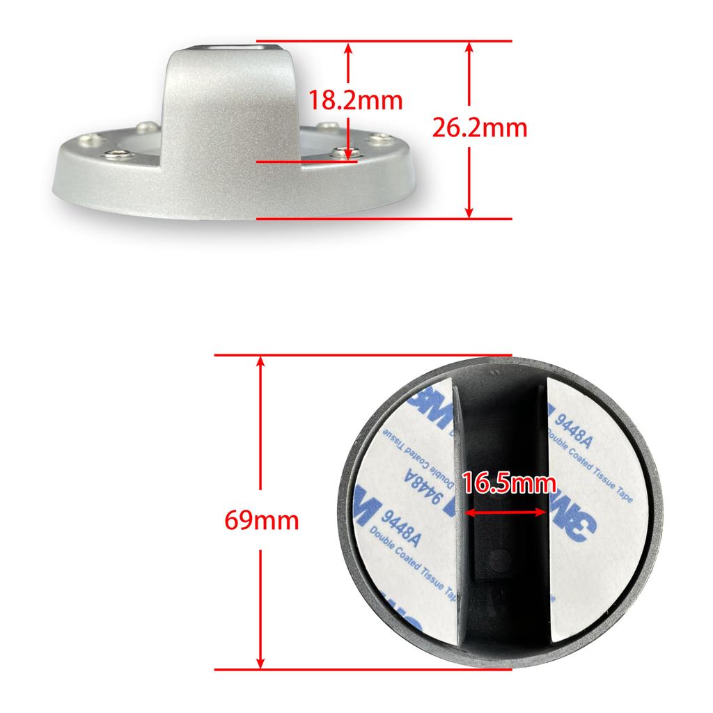 AYDMY Rare Handmade Jimny Gas Filler Cap Cover (Silver) [Used]