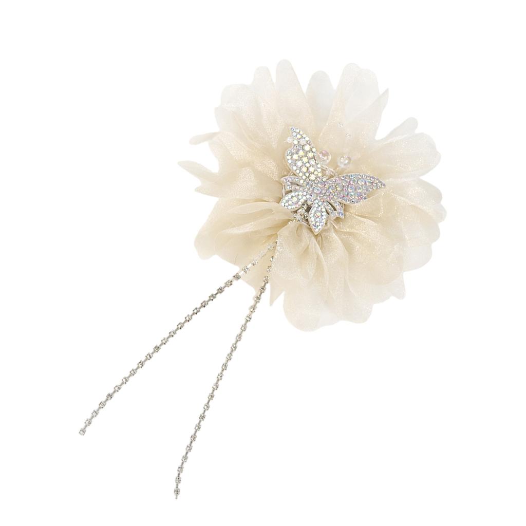 Crystal Flower Artistic Applique for Hair Clip Clothes Hat Sewing Brooch DIY Scarf Wedding Dress Decors Accessories