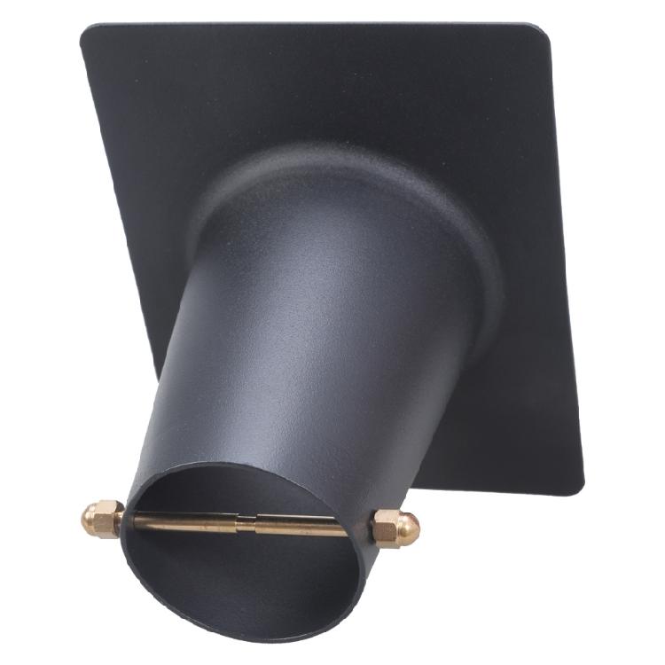 

Rain Chain Gutter Adapter Metal Rain Chain Adapter with Bolt Black Coated Rust Resistant Rain Chain Gutter Accessories 1