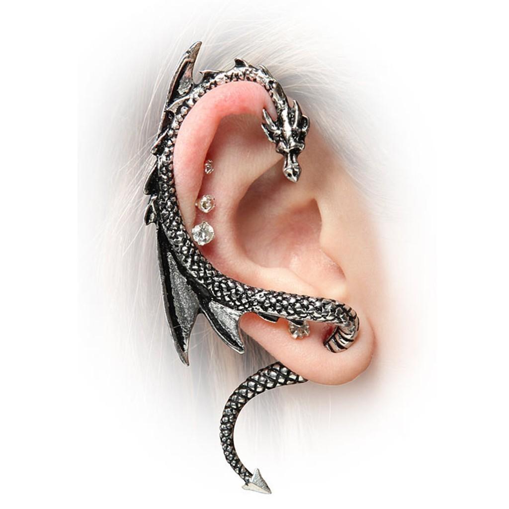 Punk Dragon Ear Cuffs With Alloy Material For Women And Men Summer