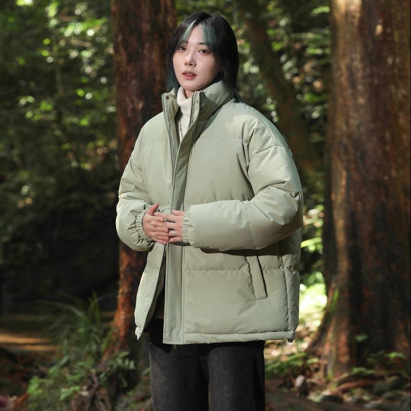 Large Yards of Cotton Clothing Men and Women Section of The Winter Padded Stand-up Collar Cotton Jacket Loose Thickened Couple Paragraph Cotton Jacket