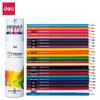 Deli 6812 Series Water-Soluble Oil-Based Colored Pencil Set - Available In 24, 36, or 48 Colors