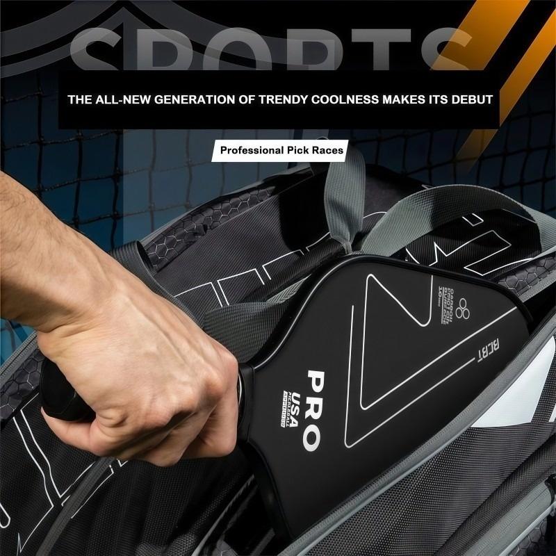 T700 Carbon Fiber Pickleball Paddle Set Shock Absorbent Free Bag & Balls Great for Park Community Pickleball Games
