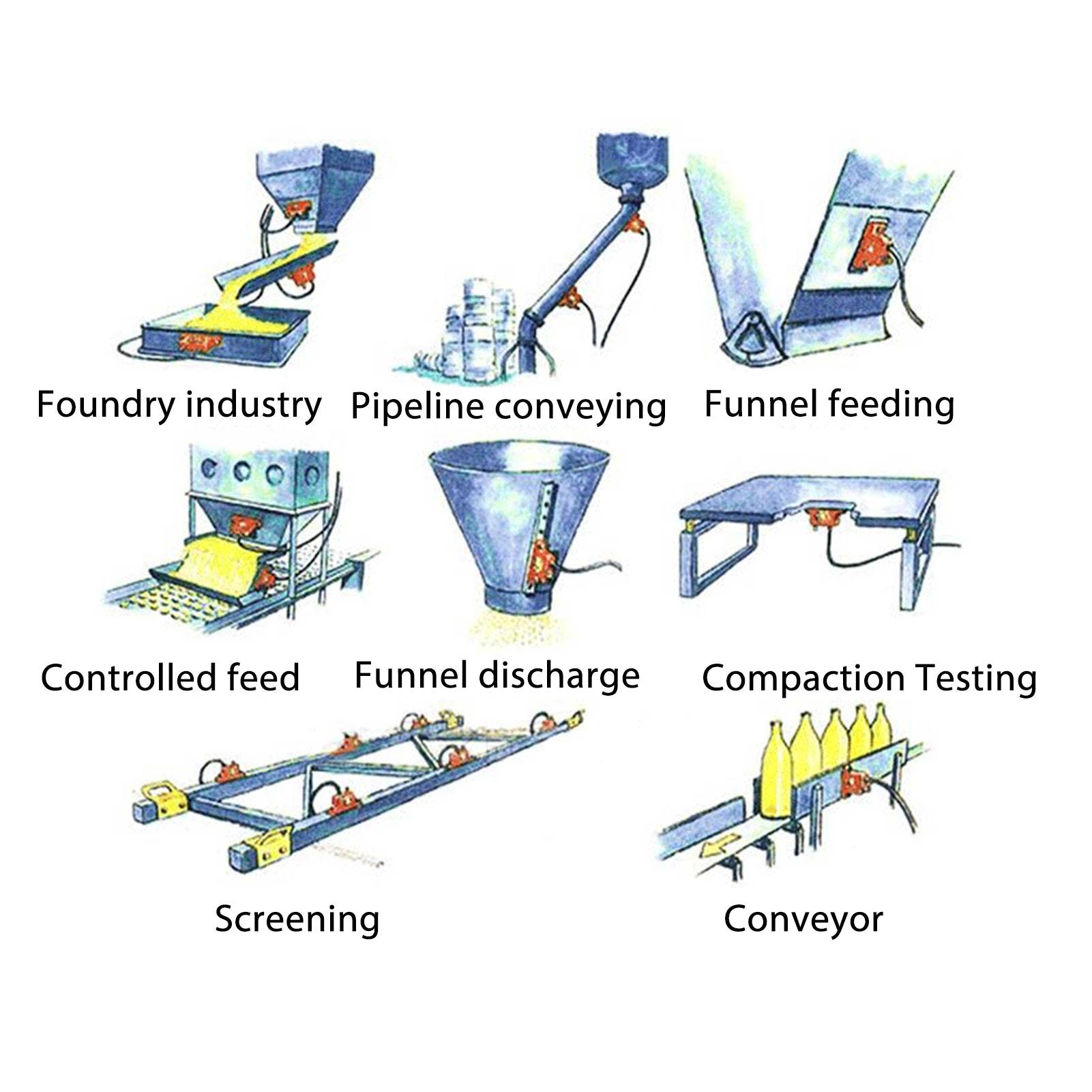 

Кульковий пневмовібратор G14in з глушником Пневматичний турбінний вібратор для промислової воронки K13