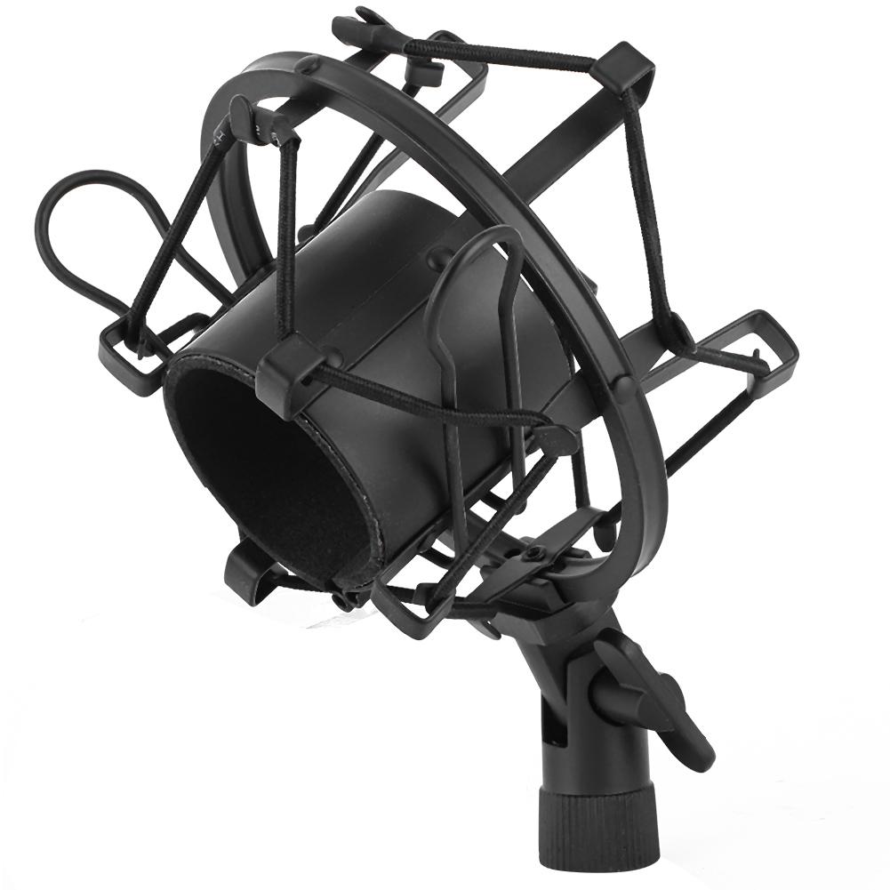 Microphone Metal Shock Mount Holder Clip for 43‑50mm Diameter Condenser Mic Studio Recording
