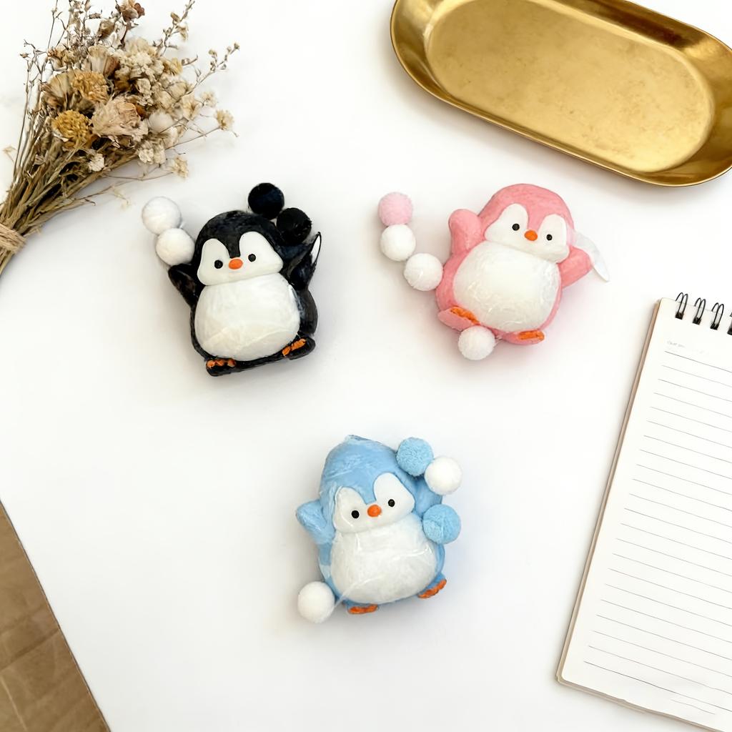 1 Stück Süßes Pinguin Quetschspielzeug, Weiches Dehnbares Stressabbau-Spielzeug, Nicht Verformbares Knet-Fidget für Kinder Erwachsene, Party-Mitgebsel Geschenk