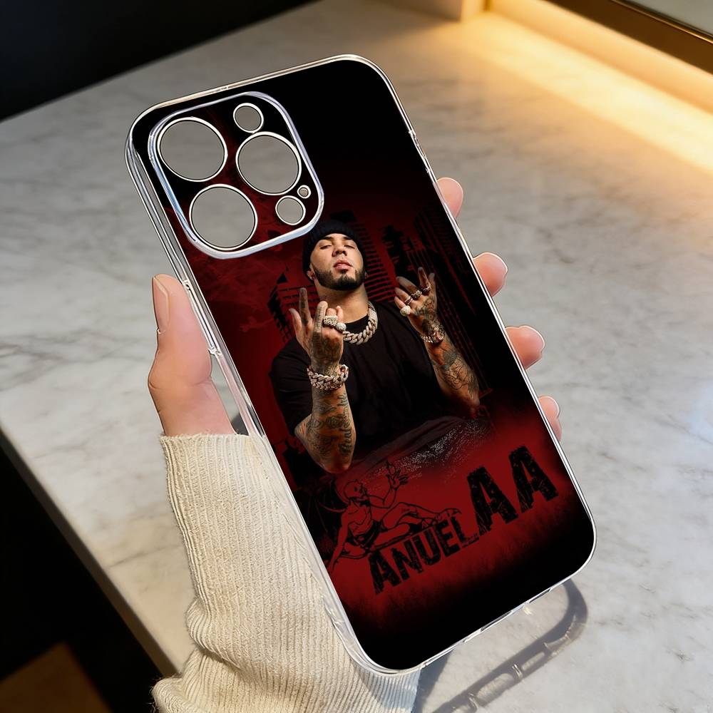 

Реальный Hasta La M-Muerte Anuel Чехол для телефона для iPhone 17 16 15 14 13 12 11 Mini Pro Max Plus Прозрачный чехол iPhone14