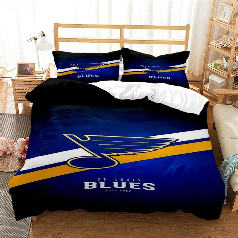 Fashion Casal Eishockey-Bettbezug-Set für alle Jahreszeiten mit Kissenbezug, Heimtextilien, Twin Full Queen King, Kindergeschenk