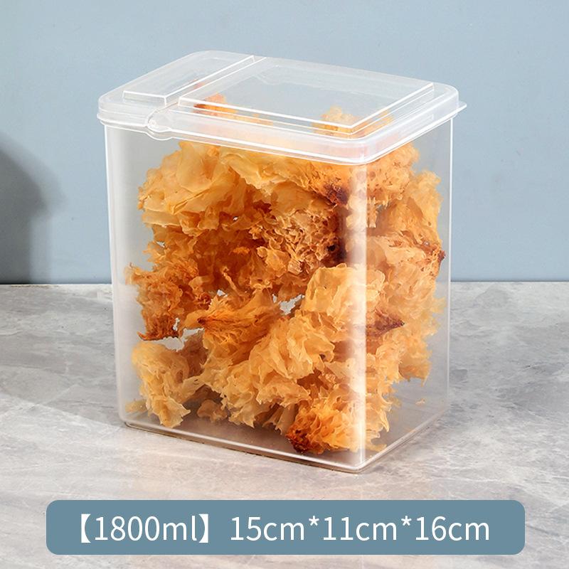 Kitchen Transparent Spice Storage Box With Flip Lid Sealed Box Pepper Organizer Case Household Dispenser Storage Container