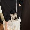 Chain Pearl Small Square Bag Slanted Hanging Single Shoulder Handbag Casual