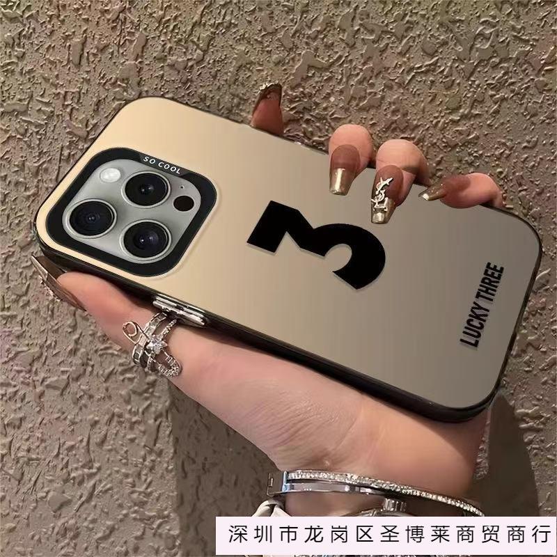 New Lucky Number for Iphone16 Mobile Phone Case Apple 15promax/14/11/13 Pro12 Europe and America