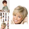 Women's Short Hair Full Wig Natural Curly Wavy Synthetic Wig For Cosplay Parties