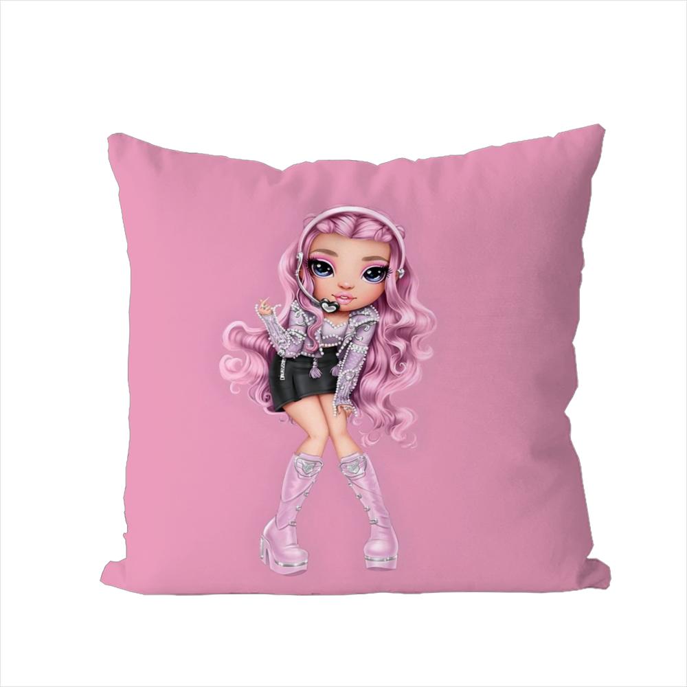 Rainbow High Pillow Case For Car Sofa Decorative Home Doublesided Print Plush Square Throw Pillow Cushion Cover