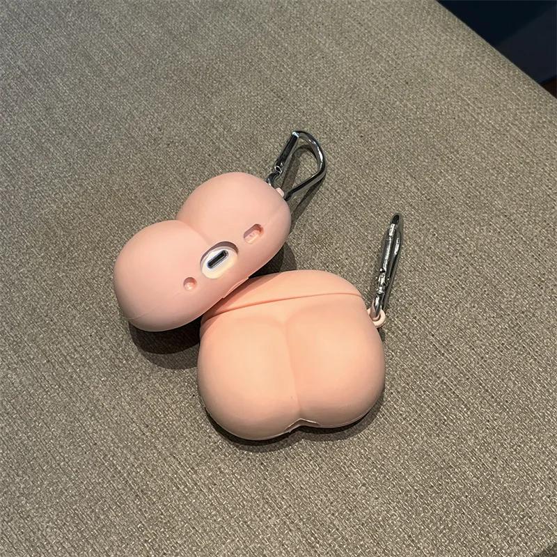 Pro pouzdro Airpods 4 2024, Sexy zadek bok silikonový ochranný kryt na sluchátka pro pouzdro Airpods Pro 2/pouzdro Airpods 1/2/3/4 Funda