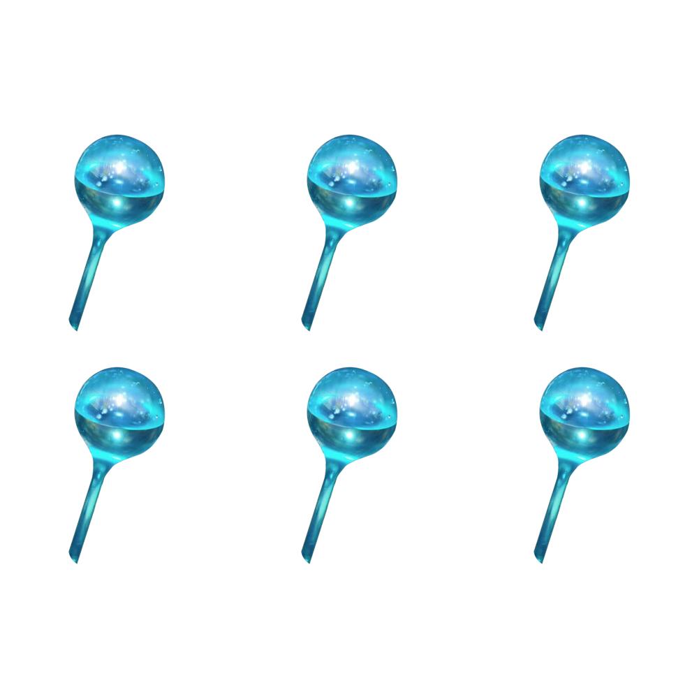 

C# PVC Plant Waterer Transparent Ball Shape Drip Irrigation for Indoor (blue)