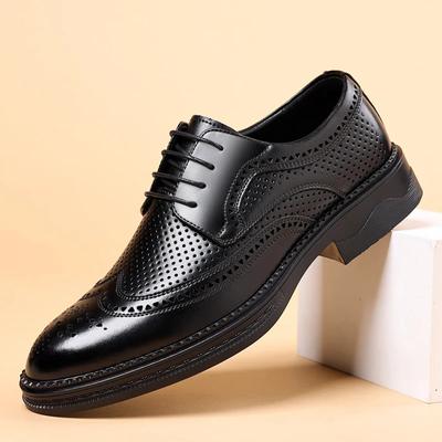Pánské kožené boty brogue Klasické Business Office Boty Šněrovací Módní Pánské Ležérní Boty Luxusní Banketní Společenské Boty muži