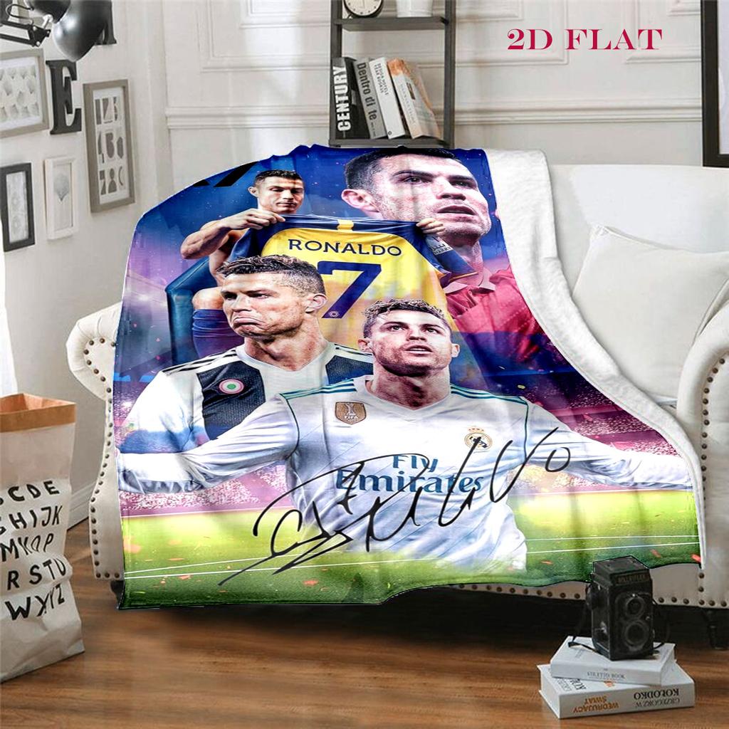 Ronaldo's Triumph blanket Camping trip Home Decor Nap Blanket Digital printing sheet