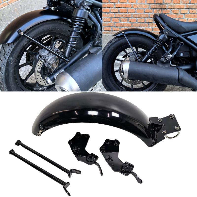 For Honda Rebel CM 300 500 CM300 CM500 2017-2023 Motorcycle Rear Wheel Splasher Fender Splash Mud Guard Plate Mudguard Cover Kit