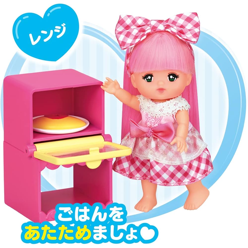 Pocket Mel-chan Basic Furniture Set 1851585 for Dolls with Accessories