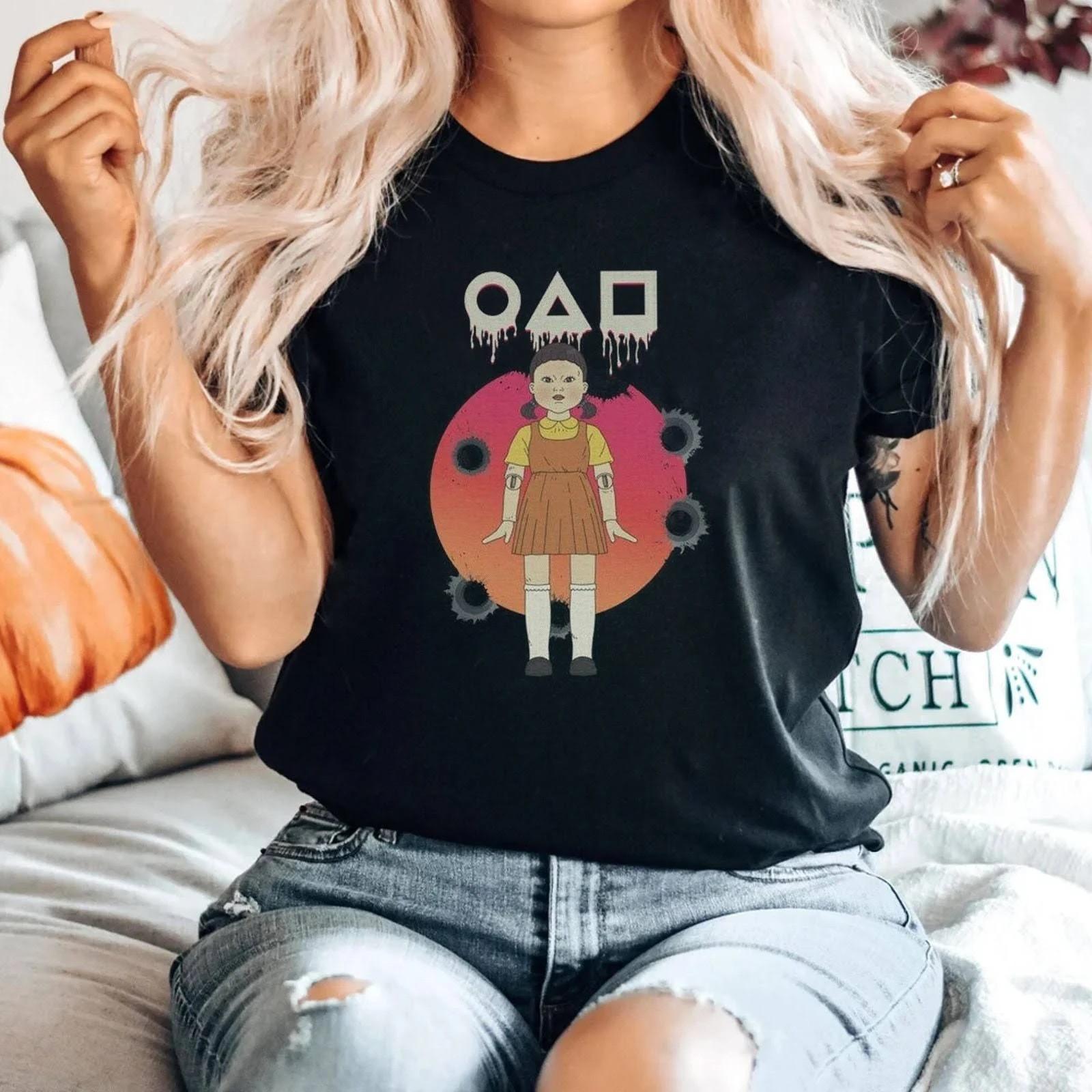 

Women Casual Fashion O-Neck Graphic Round Six Printing Short Sleeve Blouse Top