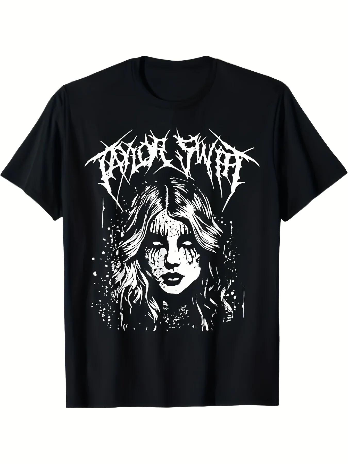 

Y2K Women s Heavy Metal Taylor Birthday Girl Graphic T-Shirt Summer New Women s Retro Fashion Tops Graphic T Shirts Vintage Y2K 4XL