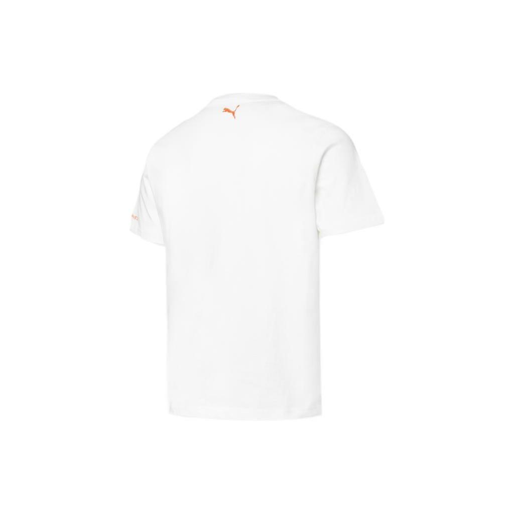 Puma X Beast Unisex Logo Print Short Sleeve T-Shirt Unisex Tops White 533987-52