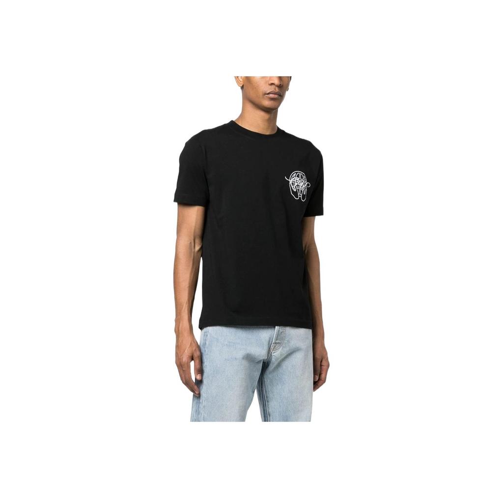 Off-White Hand Arrow Slim T-Shirt Black/White Men Tops OMAA027S23JER0071001