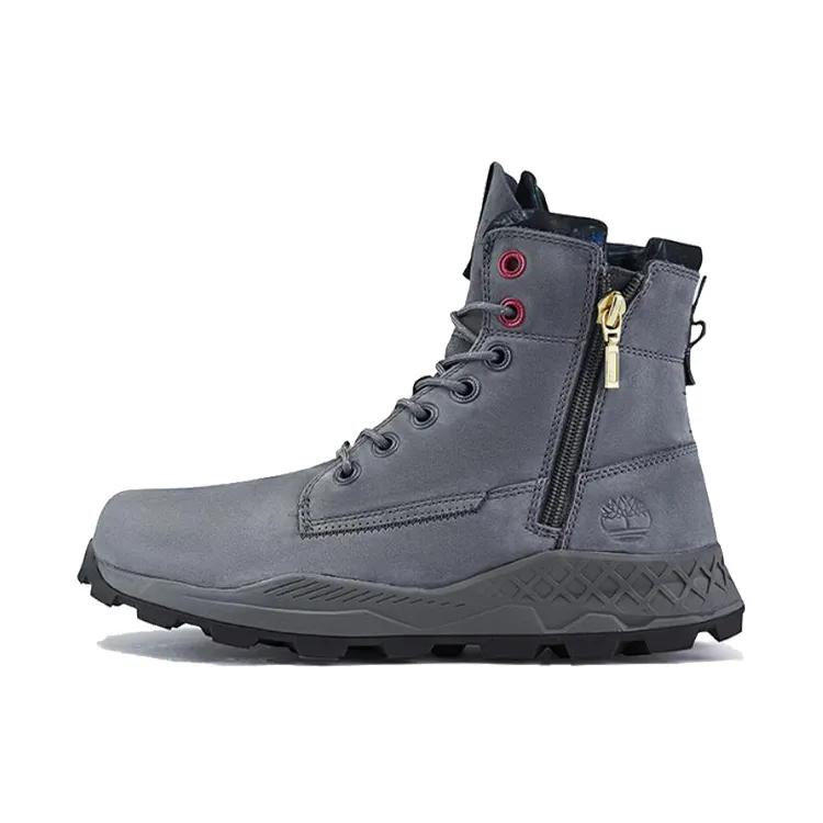 Timberland Brooklyn Side Zip Boots 'Medium Grey Nubuck' (Unisex) Outdoor Boots A41AW