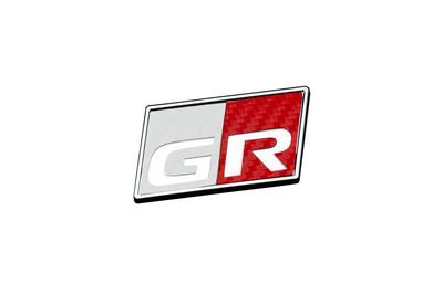 Grazio&Co. GR86 Carbon Look GR Plate Rear DESIGN-B WH*RED