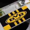 BVB Theme Mouse Pad, Non Slip Rubber Base, Multifunctional Office & Home Decor, Perfect for Workspace Personalization.