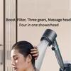 Nuovo rubinetto a goccia ionica da bagno portatile con rubinetto per soffione doccia, filtro per doccia, turbocompressore con modalità di spruzzo multiple