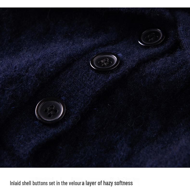 Women's Contrast Color Cashmere Polo Neck Sweater - Autumn & Winter Collection