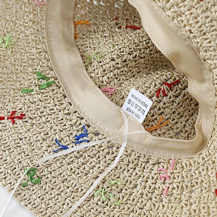 Weaving Straw Hat for Teen Girl Breathable Spring Camping Sunproof Beach Hat