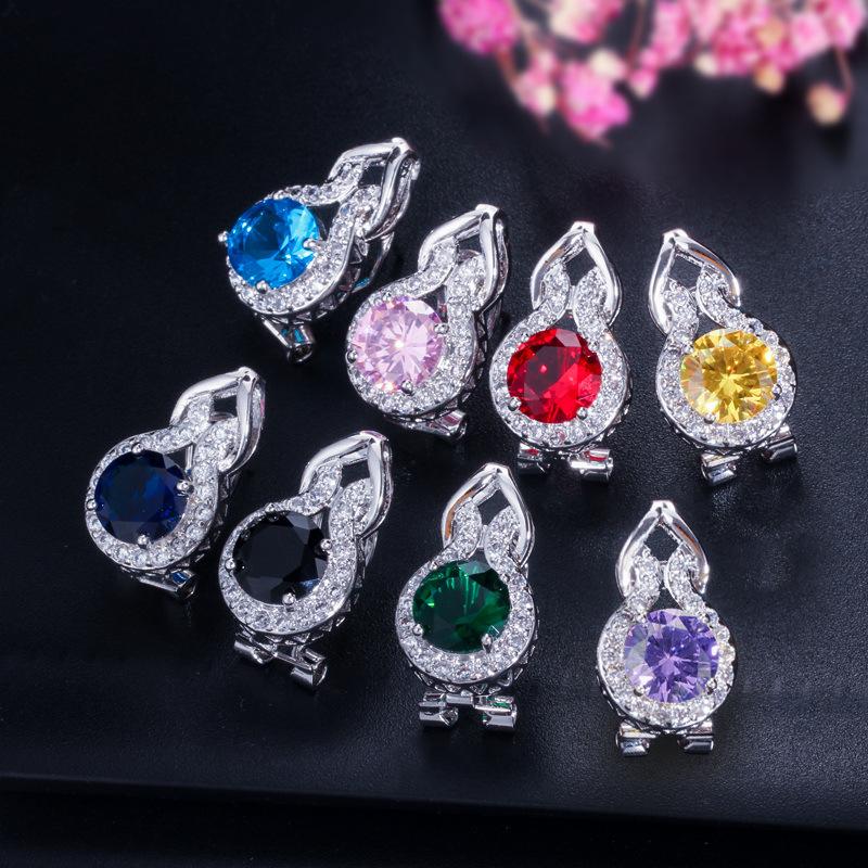 Jewelry Necklace Set, Simple Zircon Three-Piece Set.