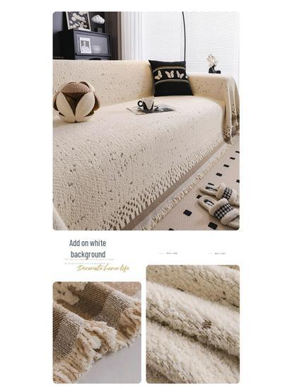 2025 All-Season Universal Sofa Cover: Anti-Scratch, Full Wrap, One-Piece Cushion Protector