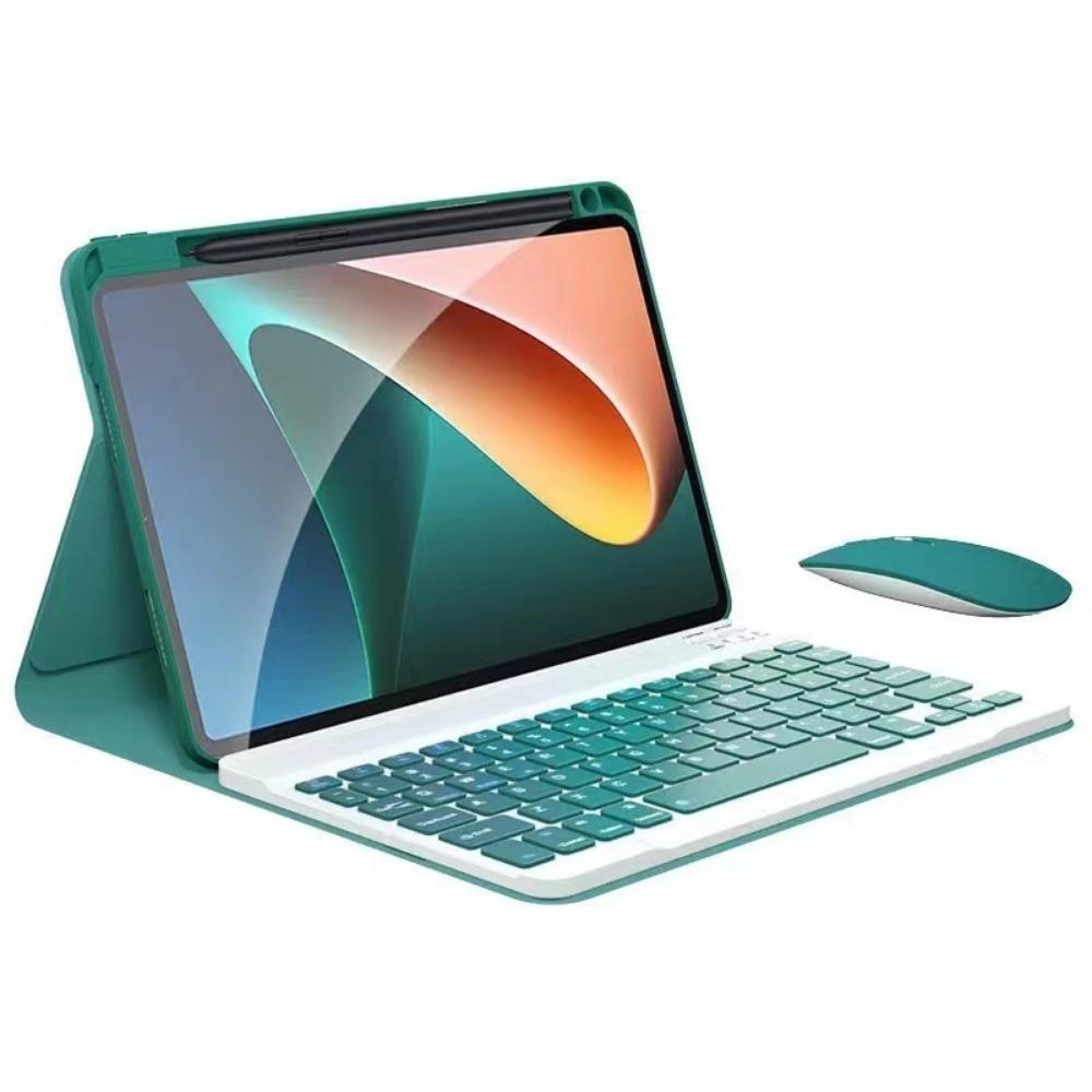 Leder-Tastaturhülle für Xiaomi Pad 7 7Pro Redmi SE mit Stifthalterung Magnetisch 11 Zoll Bluetooth-Tastaturabdeckung