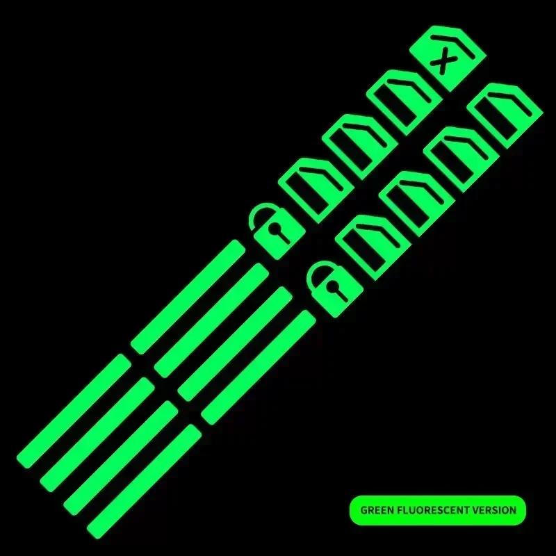 2025 For AMG Car Window Lifter Luminous Switch Button Stickers Night Glowing Fluorescent Decals for Toyota Camry Mitsubishi Benz