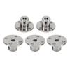 5 STÜCKE 4mm Flanschkupplungsverbinder Stahl Starrführung Modellkupplung Zubehör Welle Achsen Fittings