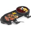 Wutuo Detachable Electric Hot Pot and Grill with Dual Temp Control