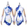 Exquisite Polyester Game Cosplay Costume For Women Elegant Floral Design