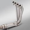 Qianjiang Sai 421 Stainless Steel Dual Valve Exhaust Pipe with Backpressure, Non-Destructive Installation for Front Section of Motorcycles