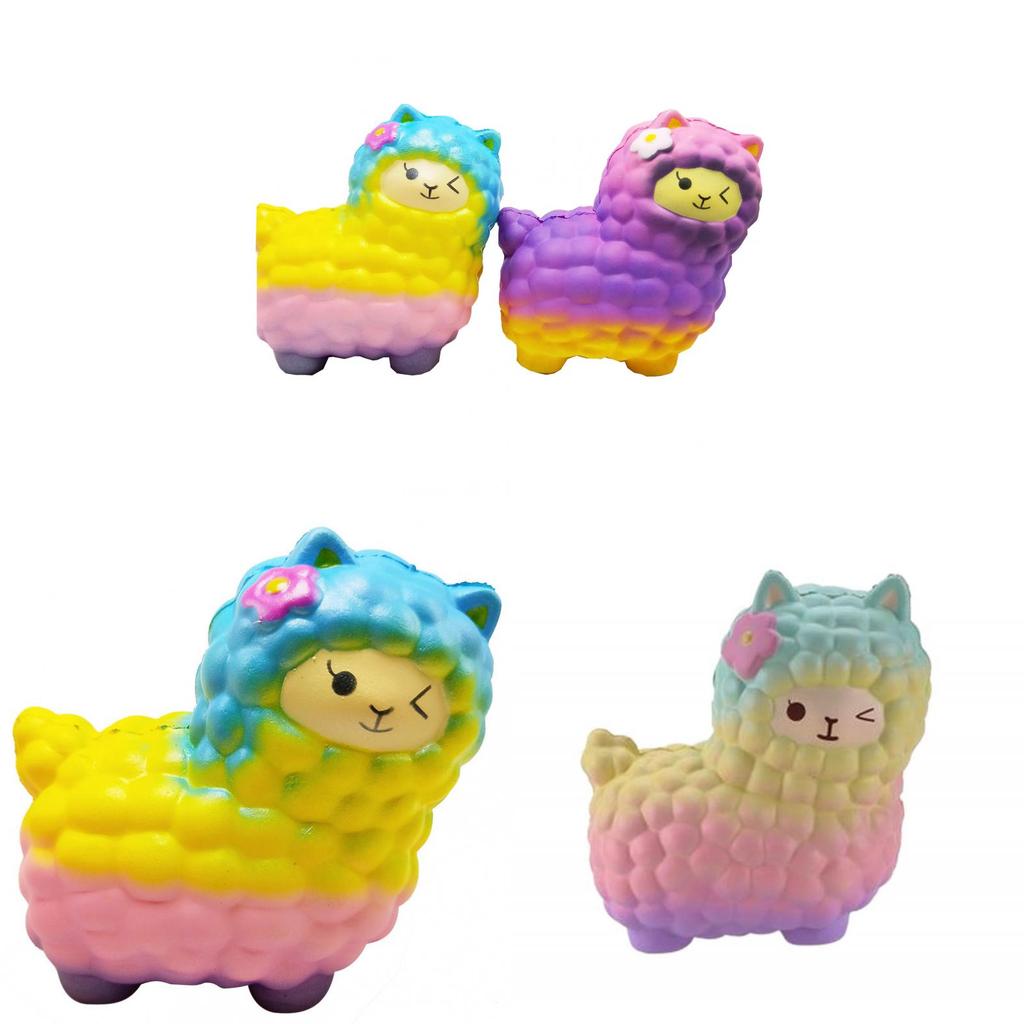 Cartoon Alpaca Stress Relief Toy With Soft Pu Material For Relaxation And Gift Giving