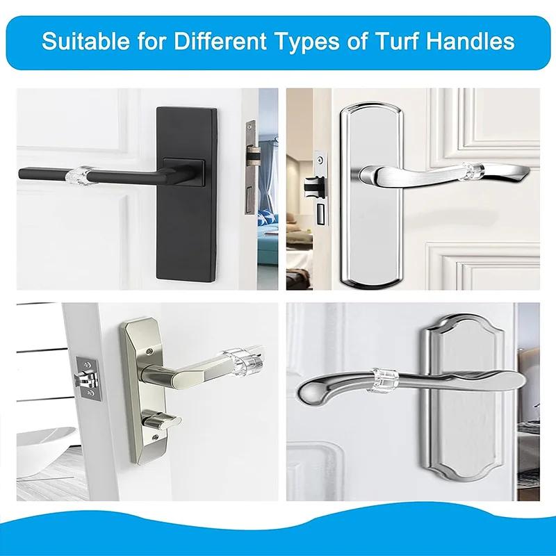 1/8Pcs Door Stop Silicone Door Handle Buffer Furniture Protections Crash Pad Shockproof Ring. Stopper Stops Stoppper Hardware