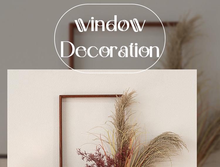 Retro Wenge Wood Photo Frame: Creative Living Room Artificial Flower Wall Art & Photography Prop
