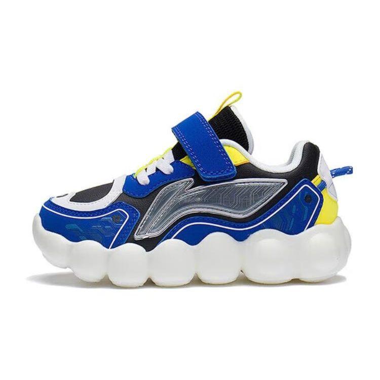 

Li Ning Удобные Амортизирующие Прочные Детские Повседневные Кроссовки Детские Повседневные Кроссовки Синий Черный YKNS132-5 25