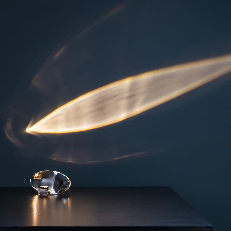 

Italian Crystal Angel Lamp - Atmospheric Bedroom Table Light Eye of Heaven 4*8CM